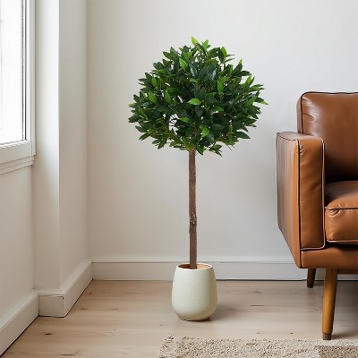 NicBex Artificial Plants Indoor, Faux Cherry Blossom Tree with Pot, Outdoor Fake Plants for Living Room/Entryway/Office Decor