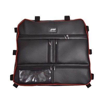 PRP Seats E47-214 Durable Overhead Storage Bag for Polaris RZR with 5 Compartments, Clear View Pocket, and Rubberized Zippers, Red