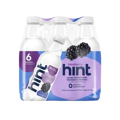 hint Blackberry Flavored Water - 6pk/16 fl oz Bottles