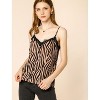 Allegra K Women's V Neck Lace Spaghetti Strap Sleeveless Camisole - 2 of 4