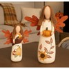 Transpac 17.75 in Multicolor Harvest Plush Leaf Angels Set of 2 Fall Decorative Objects Polyester - 2 of 4