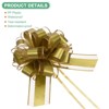 Unique Bargains Plastic Flower Ribbon Satin Gift Bow Pull Bows 12 Pcs - 2 of 4