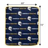 NHL Nashville Predators Repeat Logo Wordmark Ultra Soft Blanket - 3 of 3