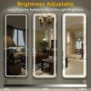 Floor Mirror, with LED Adjustable Light, Aluminum Alloy  Arched  Full Body Mirror, for Home Office Clothing Store, 63"X 20" - 4 of 4
