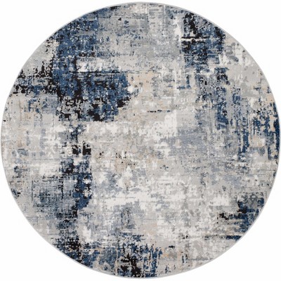 Hauteloom Campsall Blue Abstract Rug