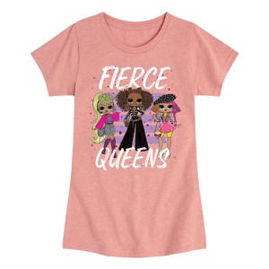 Girls' - LOL Surprise! - Fierce Queens Fitted Short Sleeve Graphic T-Shirt - 1 of 4