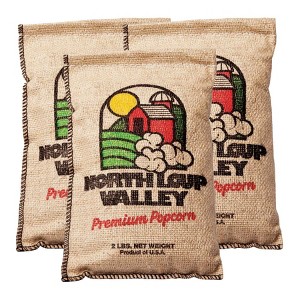 Popcorn County USA 2lb Yellow Un-Popped Popcorn Kernals in Burlap Bag - Pack of 3 - 1 of 4