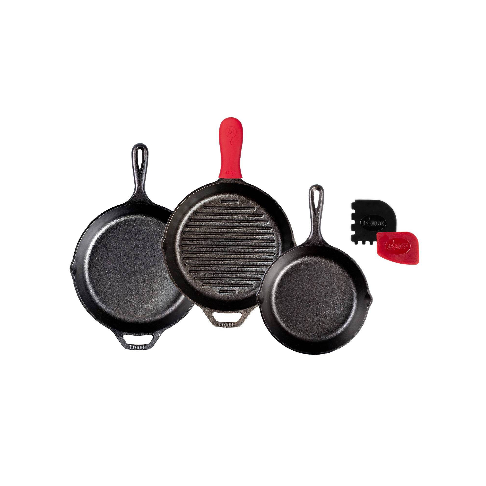 Lodge Seasoned Cast Iron 6pc Starter Set