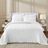 Modern Chevron Cotton Medium Weight Woven Coverlet by Blue Nile Mills - 2 of 4