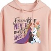 Women's - Frozen 2 - Friendship Never Melts Away Cropped Graphic Hoodie - 2 of 3