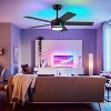 46 Inches Downrod RGB Ceiling Fan with Light,3CCT LED Integrated,Remote and APP Control - 4 of 4
