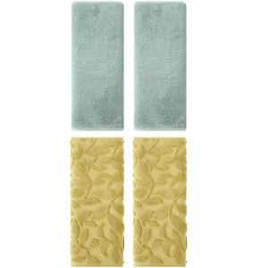 REGALWOVEN 4 Pcs Kitchen Bath Soft Absorbent Hand Towel Set - 1 of 4