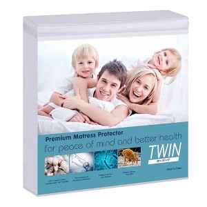 Swtroom Waterproof Mattress Protector Queen Size Cotton Hypoallergenic Breathable Mattress Cover Pad Bed Cover 60"x80" - 1 of 4