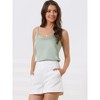 cheibear Women's Satin Cami Top Silky Strap Lounge Pajama Camisole 2025 - 2 of 4