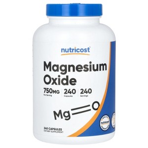 Nutricost Magnesium Oxide , 750 mg , 240 Capsules - 1 of 2