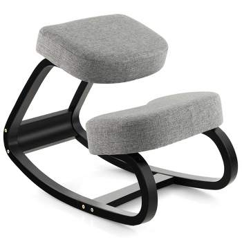 Costway Rocking Kneeling Chair Ergonomic Posture Correcting Back Pain Padded Cushion
