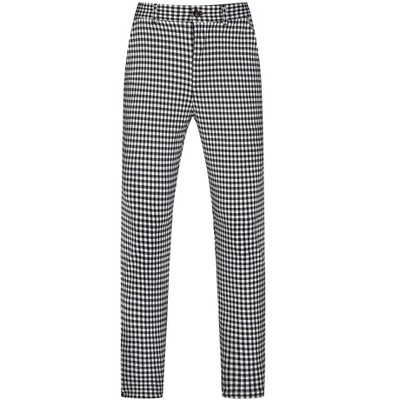 Lars Amadeus Men's Classic Straight Leg Business Plaid Trousers