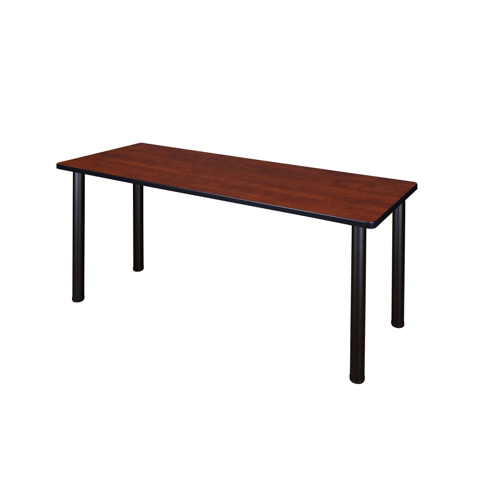 Photos - Office Desk 60"x24" Rochester Training Table Cherry/Black - Regency