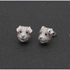 Pitbull Dog 3d Stud Earrings Sterling Silver Cz Womens by Ginger Lyne Collection - 3 of 4
