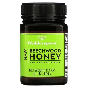 Wedderspoon Raw, Beechwood Honey, 17.6 oz (500 g) - 1 of 2