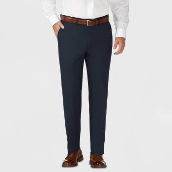Haggar H26 Men's Tailored Fit Premium Stretch Suit Pants - Blue 38x32