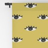 Erika Stallworth Inky Textured Eye Pattern Olive Set of 2 Panel Blackout Window Curtain - Deny Designs - 4 of 4