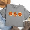 S.W.Smiley Pumpkin Pies - Women's Garment Dyed Graphic T-Shirt - 2 of 4