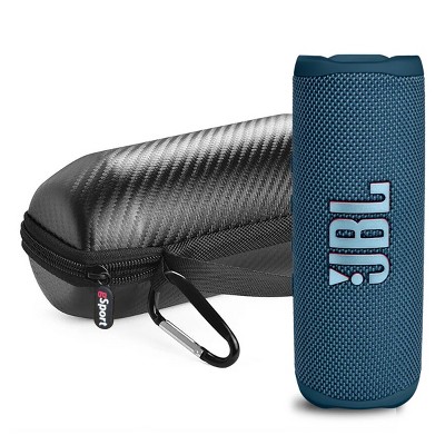 JBL Flip 6 Waterproof Portable Speaker with gSport Carbon Fiber Case