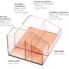 Acrylic Makeup Brush Organizer Compartment Office Organizers for Desk - Elavain - 3 of 4