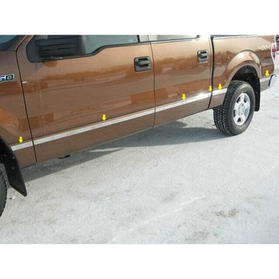 QAA is Compatible with 2009-2014 Ford F-150 12 Piece Stainless Body Molding Insert Trim Kit, 1.5" Width MI49317