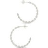 SHINE by Sterling Forever Ezell Hoop Earrings - 3 of 3