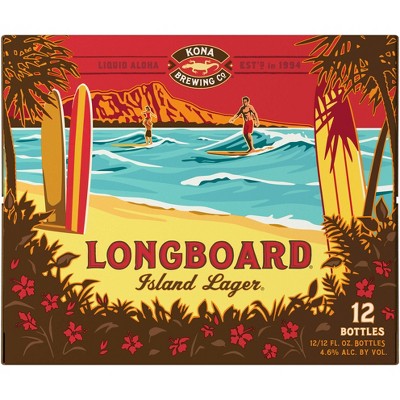 Kona Longboard Island Lager Beer - 12pk/12 fl oz Bottles
