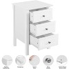 Modern Night Stand with 3 Drawer Large Storage Space, Multifunctional End Table Bedside Table, Bedroom Furniture - 4 of 4