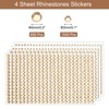 Unique Bargains Acrylic Self-Adhesive Craft Decorative 4 Sheets Rhinestone Stickers - 2 of 4