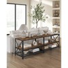 VASAGLE TV Stand Industrial Entertainment Center, Modern TV Console with Open Storage Shelves - 3 of 4