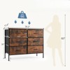 Fontoi Dressers, Tall Dresser with Wood Top, Storage Tower for Bedroom Entryway Hallway, Brown, 13.8"*30"*38.2" - 2 of 4