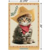 Trends International Keith Kimberlin - Kitten - Meowdy Unframed Wall Poster Prints - 3 of 4