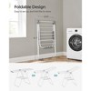 SONGMICS Foldable Clothes Drying Rack with Sock Clips Laundry Drying Rack with Height-Adjustable Gullwings - 4 of 4