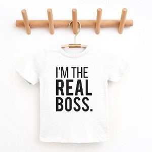 The Juniper Shop I'm The Real Boss Toddler Short Sleeve Tee - 1 of 2