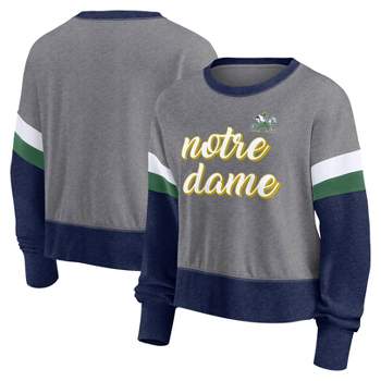 NCAA Notre Dame Fighting Irish Women's Crew Neck Fleece Sweatshirt