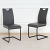 NicBex Modern Dining Chairs with Faux Leather Padded Seat,Armless Chairs with Chrome Metal Legs for Kitchen,Living Room - 2 of 4