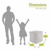 Majestic Home Goods,Cube Pouf Towers - 2 of 4