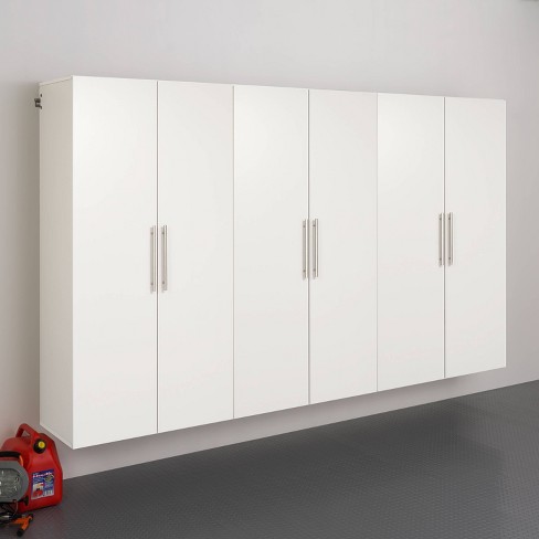 Universal Tall Clothing Storage Cabinet in White - Engineered Wood