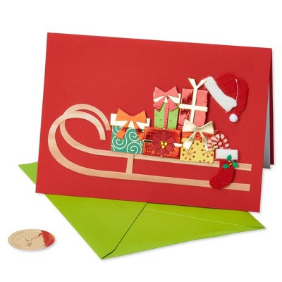 Sleigh with Presents Christmas Greeting Card - PAPYRUS