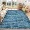 COZONY Vintage Distressed Area Rug Mat, Non Slip Low Pile Carpet Washable Runner, Soft Floor Mat for Living Room Bedroom - 2 of 4
