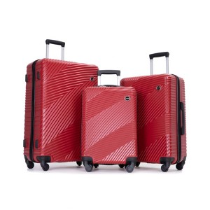 Summit Adventure 3-Piece Pc+Abs Lightweight Suitcase With Two Hooks - 1 of 4