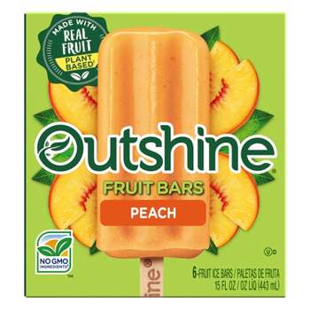Outshine Peach Frozen Fruit Bars - 6pk