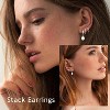 6 Pairs 14K Gold Plated Hoop Earrings Set: Your Ultimate Trendy Stack Collection - 2 of 4