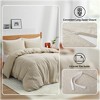 Peace Nest Luxurious Premium Flax Linen Duvet Cover and Pillow Sham Set Moisture-Wicking and Breathable - image 3 of 4