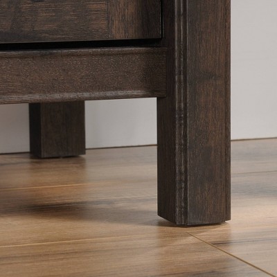 Coastal Cottage 36'' Coffee Oak Library Base with Adjustable Shelf